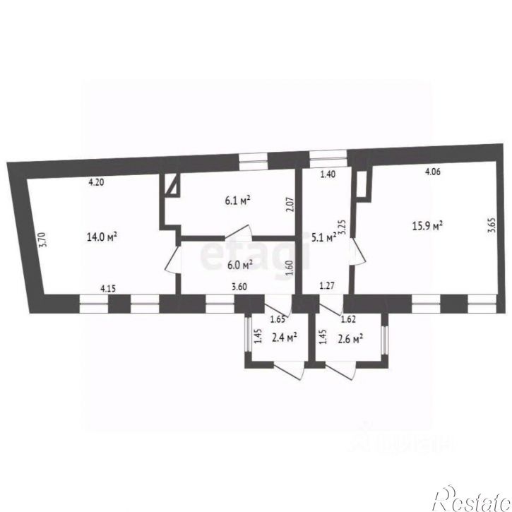 3-комн квартира ул Слободская, 27,  д. 27