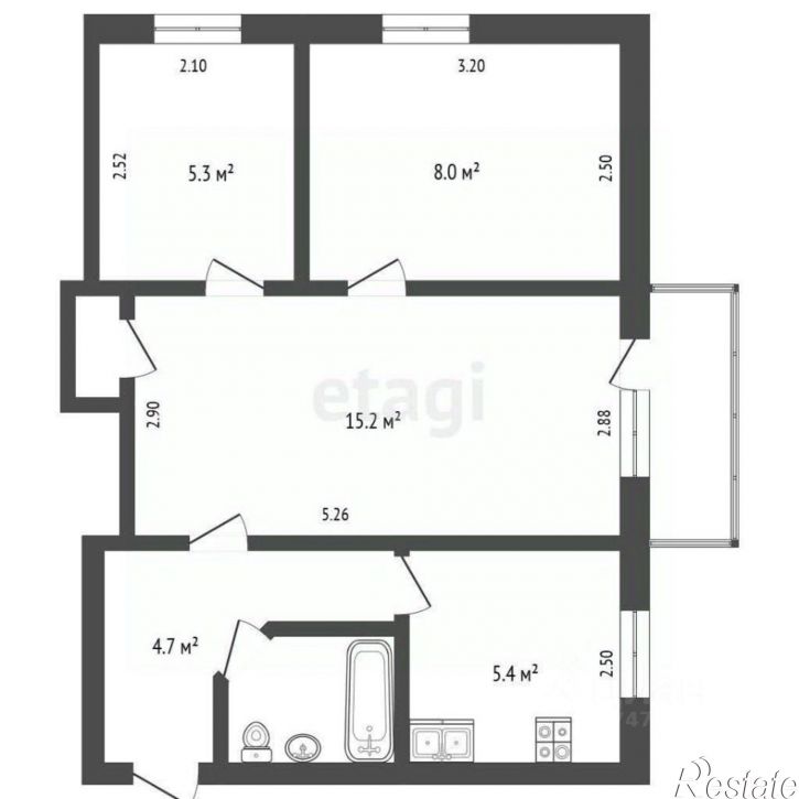 3-комн квартира ул им.Конституции, 27,  д. 27