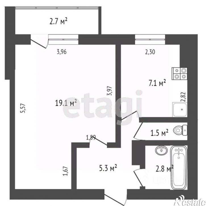 1-комн квартира пр-кт Победы, 87Б 1,  д. 87Б 1,  к. 1