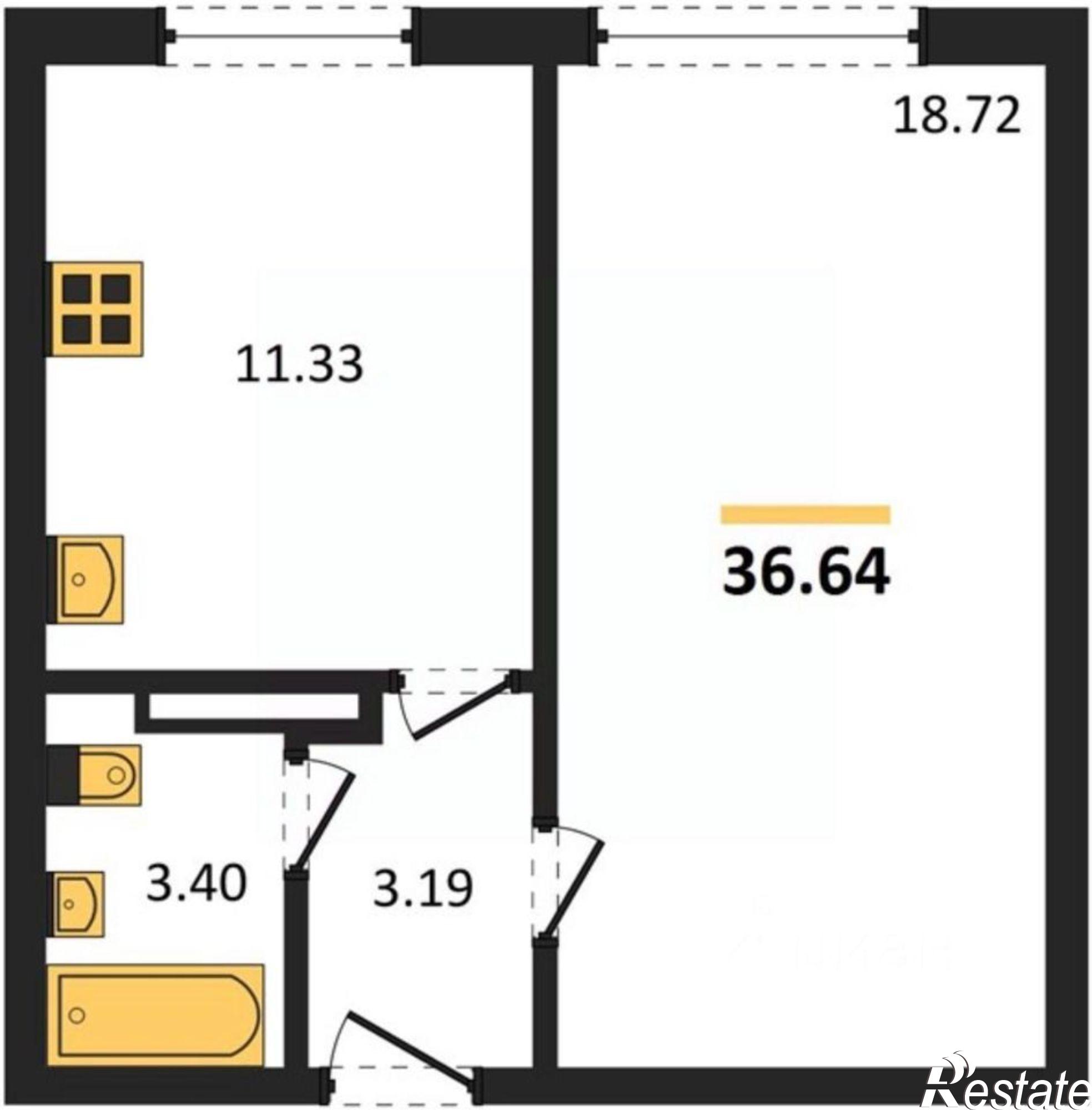 Купить квартиру за 6 436 000 рублей на ул Чапаева, 28