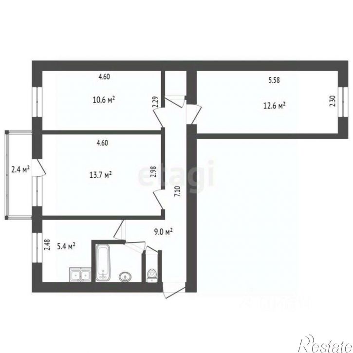 3-комн квартира ул Интернациональная, 121,  д. 121