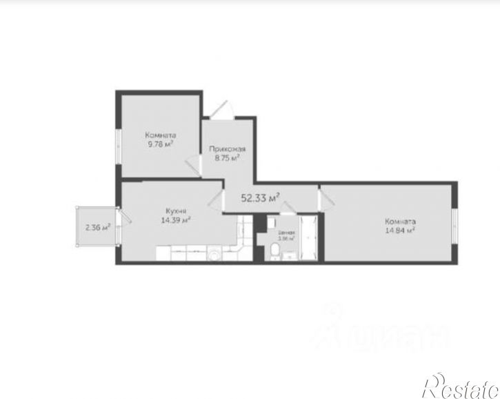 2-комн квартира пр-кт им.В.И.Ленина, 68а,  д. 68а