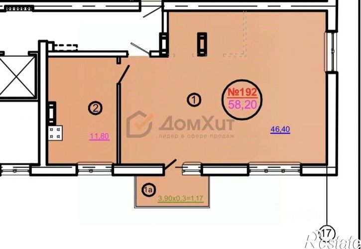2-комн квартира ул Чапаева, 99,  д. 99