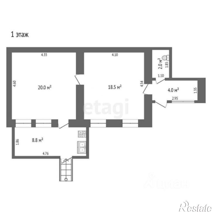 2-комн квартира ул Урицкого, 1,  д. 1