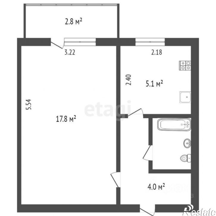 1-комн квартира ул Советская, 14,  д. 14