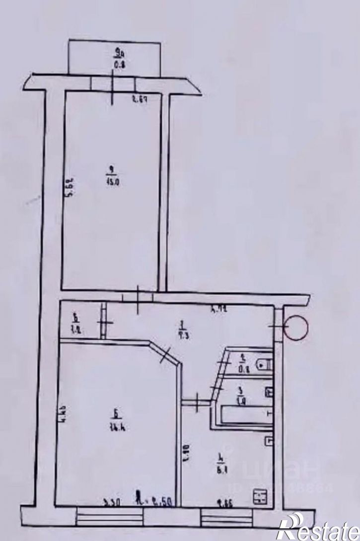 2-комн квартира Советский пр-д, 1,  д. 1