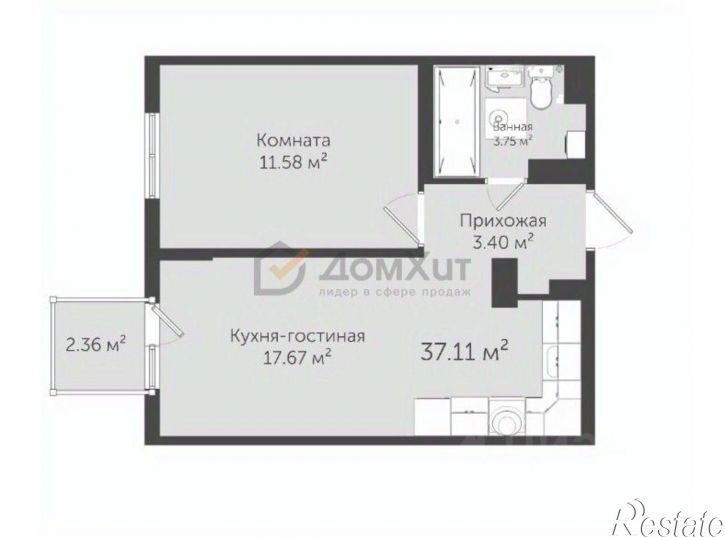 1-комн квартира пр-кт им.В.И.Ленина, 68а,  д. 68а