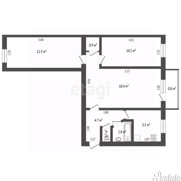 3-комн квартира проспект Победы, 16,  д. 16