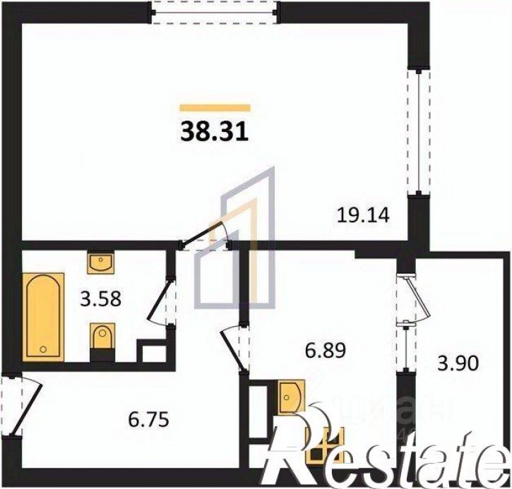 1-комн квартира улица Согласия, 28Л,  д. 28Л